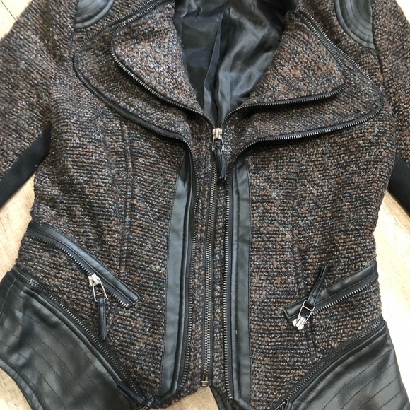 DOUBLE ZERO Leather & Fabric JACKET - Picture 5 of 11